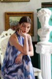  Iris Maxi Dress - Đầm Cổ Yếm Loang Màu Dáng Suông - D936 