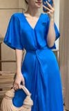  Amelie silk dress - Đầm Xoắn Eo Lụa L04 