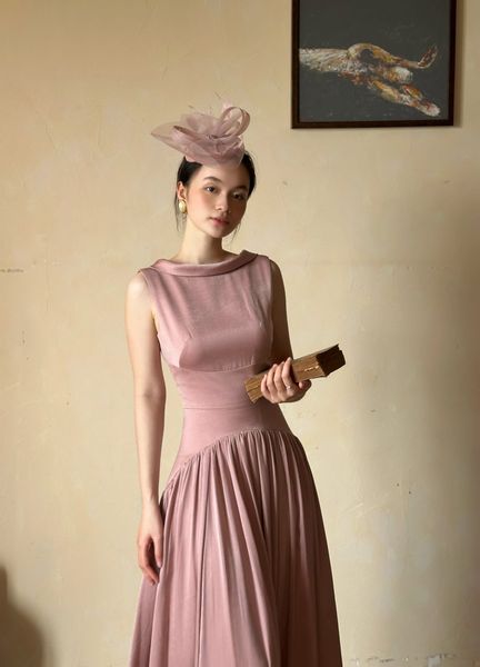  Claudette Dress - Đầm Thiết Kế Vintage QE001 
