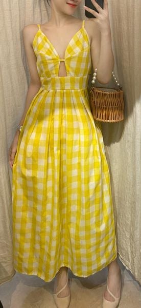  Ellen Dress - Đầm maxi 2 dây , cột nơ sau lưng D741 