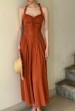  Bianca Dress - Đầm Corset Cổ Yếm D0725 
