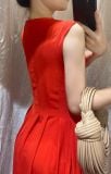  Ela Dress - Đầm Midi Cổ V Xếp Ly V09 