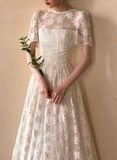 Belle Lace Dress - Đầm Corset Cổ Điển Tay Ngắn Q003 