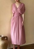  Helen Dress - Đầm Cánh Dơi Nhún Eo D971 