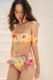  Đồ bơi 2 mảnh hoa đỏ vàng 