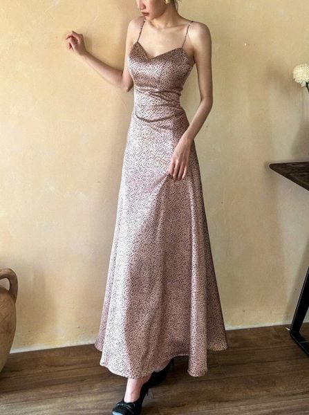  Isabela Dress - Đầm 2 Dây Cúp Ngực Hoạ Tiết 