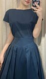  Michelle Dress - Đầm Tay Ngắn Một Hàng Nút L56 