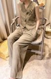  Reine Set - Set áo linen và chân váy L028 