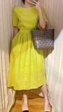  Melody Dress - Đầm Cổ Tròn Nhấn Eo - L93 