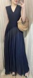  Ela Dress - Đầm Midi Cổ V Xếp Ly V09 