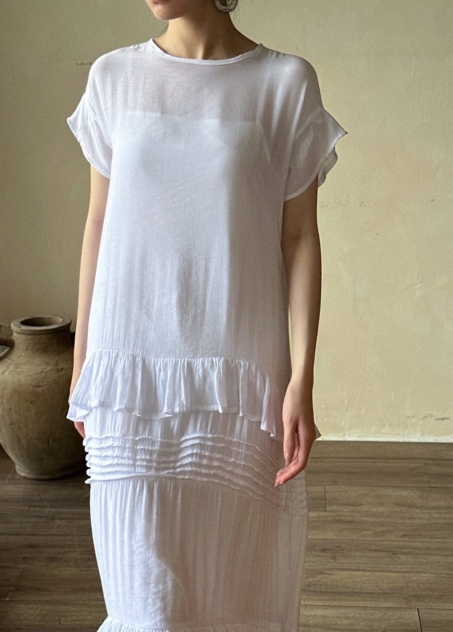  Amelia Ruffled Dress - Đầm maxi suông bèo tay D267 -> D272 D440 