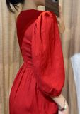  Sara Dress - Đầm tay lửng, thắt nơ ngực D004 D917 