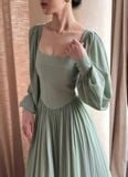  Cinderella Dress - Đầm Corset Cổ Điển Tay Phồng DR0124 