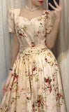  Lydia Dress - Đầm Bông Cổ Điển Tay Ngắn 