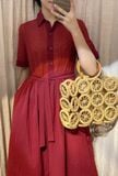 Faith Dress - Đầm ren phối cổ sơ mi D574 