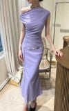  Zoey Dress - Đầm Lệch Vai Nhấn Eo D982 