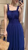  Eirlys Dress - Đầm maxi 2 dây chun eo D729 