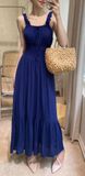  Eirlys Dress - Đầm maxi 2 dây chun eo D729 