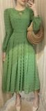  Ciara Dress - Đầm Voan Nổi Tay Dài E87 