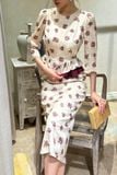  Aurora Dress - Đầm tay lửng in hoa L64 
