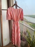  Aurora Dress - Đầm Tay Ngắn Kẻ Sọc Đai Eo D930 