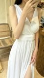 Lillie Dress - Đầm Xoắn Vai Xẻ Tà E291 
