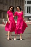  Callie Dress - Đầm cổ vuông nhấn eo 4 tầng D02 