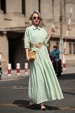  Lauriel Dress - Đầm Maxi Cổ Đức Tay Lửng V01 