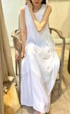  Calista Dress - Đầm xô lụa xếp ly ngực D743 
