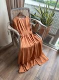  Eloise Dress - Đầm Tay Ngắn Xếp Ly Eo D938 