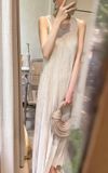  Dahlia Dress - Đầm Suông Cổ Tim dập li LA18 