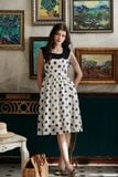  Eleanor Dress - Đầm Cổ Vuông Hoạ Tiết Chấm Bi E02 
