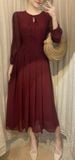  Ciara Dress - Đầm Voan Nổi Tay Dài E87 