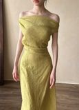  Dilys Dress - Đầm Trễ Vai Sóng Eo DR2123 