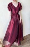  Helena Dress - Đầm Hoa Hồng Tay Phồng Q1013 