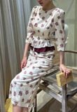  Aurora Dress - Đầm tay lửng in hoa L64 