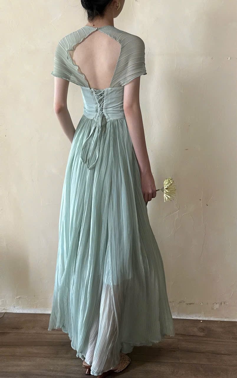  Alexandra Dress - Đầm Corset Tay Hến V20 