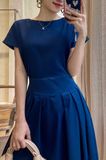  Michelle Dress - Đầm Tay Ngắn Một Hàng Nút L56 