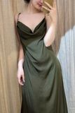  Rosalie Dress - Đầm Lụa 2 Dây Cổ Đổ LA45 