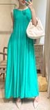  Calista Dress - Đầm xô lụa xếp ly ngực D743 
