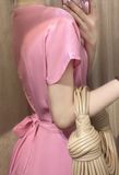  Maddison Dress - Đầm cổ tròn, dây quấn eo liền D022 
