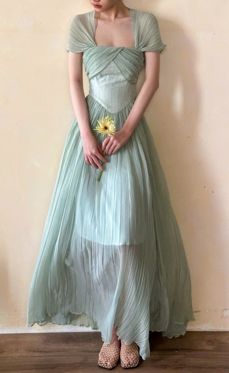  Alexandra Dress - Đầm Corset Tay Hến V20 