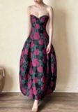 Brigitte Dress - Đầm Corset Hoa Hồng D0129 