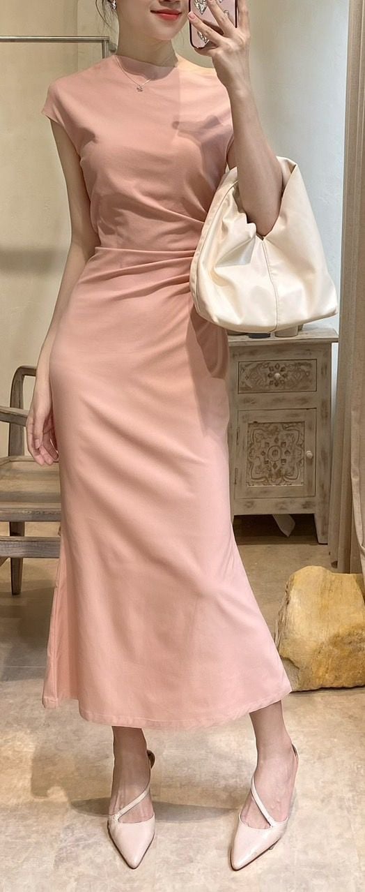  Zoey Dress - Đầm Lệch Vai Nhấn Eo D982 