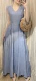  Ela Dress - Đầm Midi Cổ V Xếp Ly V09 