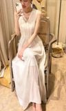  Ela Dress - Đầm Midi Cổ V Xếp Ly V09 