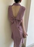  Tiffany Dress - Đầm hoa hồng khoét lưng 