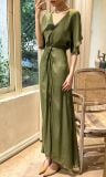  Amelie silk dress - Đầm Xoắn Eo Lụa L04 
