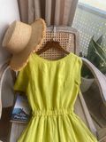  Melody Dress - Đầm Cổ Tròn Nhấn Eo - L93 