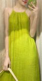  Brianna Dress - Maxi bèo cổ yếm hai tầng D438 